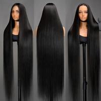Perruque en cheveux humains naturels indiens sans colle, perruque Lace Front en cheveux humains, cheveux brésiliens alignés sur les cuticules, perruque Lace Frontal 360 Full HD