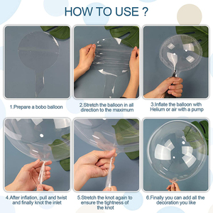 Globos de Burbuja Transparentes Personalizados con Luz Brillante, Unicornio, Flor, Corazón, Estrella, Globos LED de Mano, Bobo, Buburja, Globo - Product Image 4
