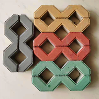 Blocs de pavage poreux en béton emboîtables de qualité supérieure pour plantation d'herbe, technique de cuisson à la vapeur, design traditionnel, garantie 1 an