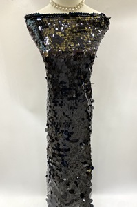 Grande combinaison <span class=keywords><strong>de</strong></span> paillettes 12 + 18 + 25 + 40mm robe <span class=keywords><strong>de</strong></span> chemise brodée à paillettes tissu à paillettes - Product Image 6