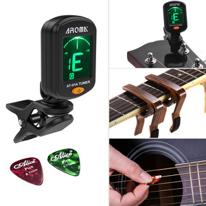 Afinador Cromático LCD con Clip, Capo de Madera de Palisandro, 5 Púas de Celuloide para Guitarra Acústica y Eléctrica - Product Image 5