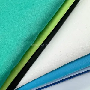 T/C bleached white poplin lining fabric 100gsm 80/20 woven fabric pocketing shirting fabrics 59" china supplier