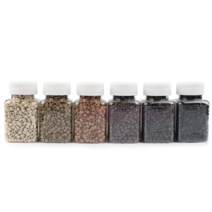 Extensión <span class=keywords><strong>invisible</strong></span> de alta calidad, Micro cuentas, extensiones de cabello, Micro anillos, enlaces con cuentas forradas de silicona/silicona en el mismo color - Product Image 1