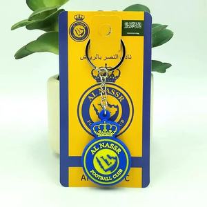 Rts Châu Âu đội bóng đá Keychain người hâm mộ cao su Câu lạc bộ Keyring Châu Âu bán buôn mềm <span class=keywords><strong>PVC</strong></span> bóng đá bóng đá Móc chìa khóa - Product Image 4