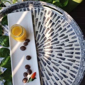 Meilleure vente en gros plateaux de service en nacre de luxe, haute qualité, meilleure vente, fabriqués à la main du vietnam - Product Image 4