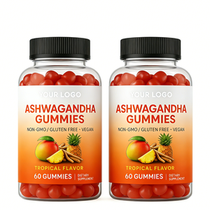 Gomitas Orgánicas de <span class=keywords><strong>Ashwagandha</strong></span> con Sabor a Frutas Tropicales, Precio de Fábrica, Marca Privada, OEM, Venta al Por Mayor - Product Image 3