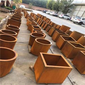 <span class=keywords><strong>Jardinière</strong></span> en métal <span class=keywords><strong>100</strong></span> <span class=keywords><strong>cm</strong></span> Pot à fleurs rond en acier corten Pots à fleurs en métal - Product Image 6