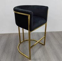 Chaise de bar haute en métal moderne personnalisée tabouret de comptoir de luxe coloré