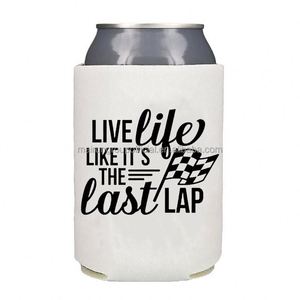 Soft Neoprene Insulated Waterproof <b>Drink</b> Holder Sublimation Custom Logo Beverage Can <b>Cooler</b> with Zipper Closure Portable - Product Image 4