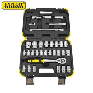 Prezzo di fabbrica riparazione Auto Auto portatile chiave a bussola chiave inglese Set di strumenti 32 pezzi Kit di strumenti di riparazione veicoli di livello industriale