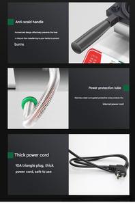 Máquina para Hacer Waffles Automática, Eléctrica e Industrial de Yunqingtech, Cuerpo de Acero Inoxidable, para Estados Unidos, Tailandia y la República - Product Image 4