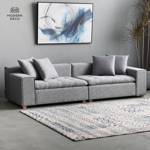 Canapé en tissu modulaire gris, canapé de <span class=keywords><strong>2</strong></span> <span class=keywords><strong>places</strong></span>, pour salon, nouveau, moderne, 2022 - Product Image 2