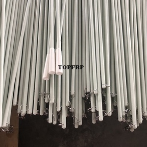 High Quality Fiberglass Baton Curtain Wand Fiber Pull <b>Rod</b> with Metal Ring - Product Image 3