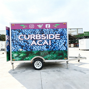 Food Truck <b>Trailer</b> Fully Equipped Mobile Kitchen Truck Coffee <b>Trailer</b> Bakery Snack Cart Churros Van - Product Image 1