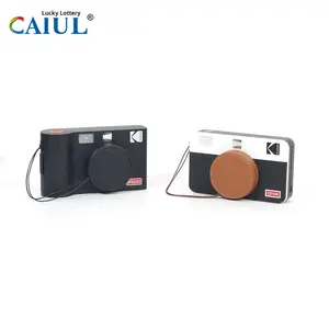 Tapa de lente Kodak Instax MS200/C210R para cámara fotográfica, protectora de cuero genuino con correa antiarañazos y diseño antipérdida - Product Image 1