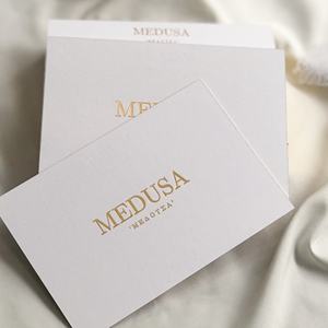 Carte postale personnalisée avec logo imprimé feuille d'or merci pour vos cartes de commande pour carte de remerciement personnalisée pour les affaires - Product Image 3
