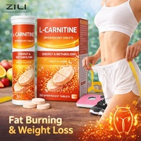 Comprimés effervescents de L-Carnitine à marque privée avec supplément de vitamine C pour adultes - Brûleur de graisse pour la perte de poids