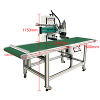 Máquina de impresión de pantalla de seda con cinta transportadora Máquina de impresión de pantalla para bolsa de plástico de papel de nailon