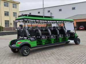 Voiture de golf électrique à 10 places à énergie solaire, 4 roues motrices tout-terrain avec batterie 72V et autonomie de 90 km pour hôtel-resort - Product Image 4