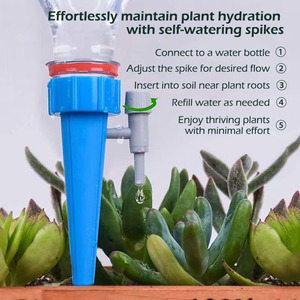 automatique Spike Flower Cone Dripper Dispositif d'arrosage automatique Spike Dripper Garden Plastic Plant Watering Spike - Product Image 4