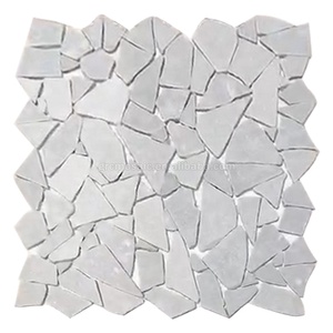 Dalles <span class=keywords><strong>de</strong></span> pavage pour allées <span class=keywords><strong>de</strong></span> jardin extérieures <span class=keywords><strong>de</strong></span> villa, mosaïque <span class=keywords><strong>de</strong></span> travertin, galets, pierres <span class=keywords><strong>de</strong></span> gravier, mosaïque <span class=keywords><strong>de</strong></span> marbre pour murs et sols - Product Image 1