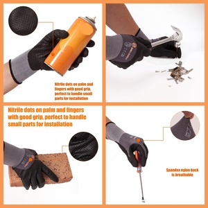 Venta Directa de Fábrica, Guantes de Seguridad Flexibles Recubiertos de Nitrilo, Guantes de Trabajo y Jardinería para Protección <span class=keywords><strong>Laboral</strong></span> - Product Image 2