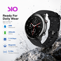 Reloj Inteligente TFT Redondo de 1.28 Pulgadas, Resolución 240*240, Resistente al Agua 30M, Carga Magnética, Reloj Inteligente Deportivo con Funciones de Salud, Batería de 300mAh