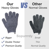 Gants de Bain Personnalisés avec Logo - Gants Exfoliants en Nylon Doux pour le Nettoyage Complet du Corps, Souples, Durables, Ajustement Élastique, Faciles à Nettoyer