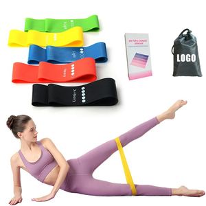 Spor-yardımcı kalça direnci egzersiz bantları Fitness için 100% doğal lateks 100lbs gücü döngü/Yoga/antreman - Product Image 1