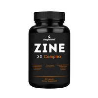 Approvisionnement en usine de marque privée Complexe de zinc de bonne qualité Capsules énergisantes Capsules de zinc