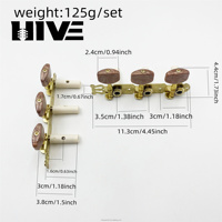 HIVE High Quality Agate square Head Plastic Posts Machine Heads 3R3L 6 String Classical Guitar Tuning Pegs with Screw Parts