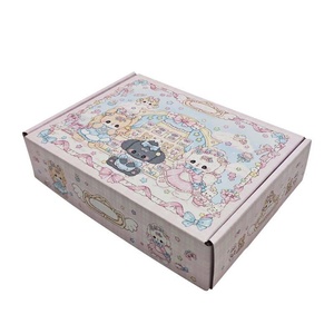 Custom <b>Pink</b> Flap <b>Gift</b> Box for Jewelry & Apparel, Colorful Corrugated Mailer Box In Stock - Product Image 3