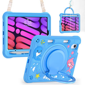 Étui antichoc garçons dauphins bleus pour iPad Mini 7 2024 A17 Pro 8.3 <span class=keywords><strong>pouces</strong></span> <span class=keywords><strong>housse</strong></span> pour iPad Mini <span class=keywords><strong>6</strong></span> 2021 étui dessin animé mignon en silicone - Product Image 1