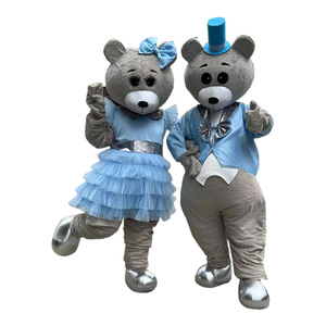 Costumes de poupées ours de dessin animé pour couples étrangers, costumes de performance pour poupées ambulantes <span class=keywords><strong>homme</strong></span> et femme, costumes de cosplay d'ours pour adultes - Product Image 4