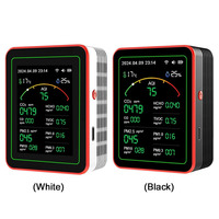 Tuya Wifi Smart HOCO TVOC PM2.5 PM10 CO oxyde de carbone CO2 AQI formaldéhyde capteur de qualité de l'air détecteur moniteur avec écran LCD