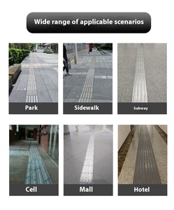Vente directe d'usine Système de pavage tactile en acier inoxydable Bande de pointe aveugle et sculpture Fraisage Solution de pavage de haute qualité - Product Image 3
