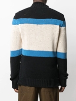 Pull à manches longues en jacquard avec lettre LOGO personnalisé OEM & ODM Pull en tricot à manches longues pour hommes Pull en tricot à manches longues pour hommes