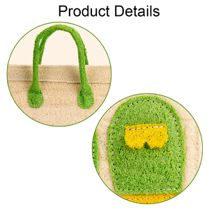 Bolso de mano artesanal de lufa natural estilo Qingxin de alta calidad para mujer, estilo Mori, DIY - Product Image 5