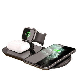 3IN1 cargador inalámbrico para los <span class=keywords><strong>Airpods</strong></span> Pro reloj teléfono móvil inalámbrico de carga rápida de tres-en-uno inalámbrico cargador estación - Product Image 1