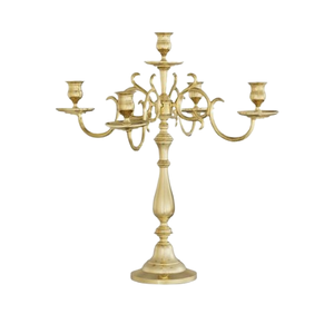 Éclairage décoratif personnalisé Candélabre en aluminium Candélabre rustique vintage en métal Maison Villa Salon Chambre à coucher - Product Image 4