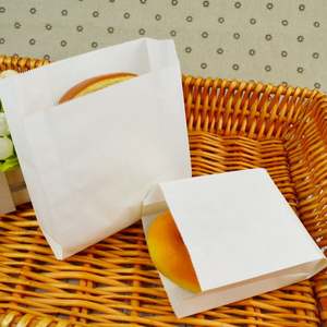 KM Oil Proof Sandwich Donuts Kraft Paper Packaging <b>Bag</b> for Bakery Bread <b>Bag</b> Disposable Food Packing Paper Cookie <b>Bag</b> - Product Image 1