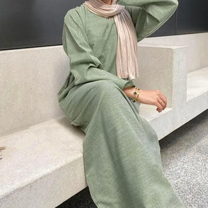 Bonne qualité L Modeste Mode L <span class=keywords><strong>Robe</strong></span> de famille Service OEM Baju Wanita - Product Image 2