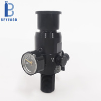 Bouteille de gaz plate personnalisable en usine de 0,25 L, cylindre 3000 PSI 200 Bar 20 MPa, pour paintball, plongée sous-marine, réservoir d'air en aluminium
