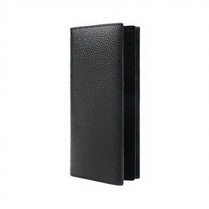 Luxury Travel Wallet Ticket <b>Passport</b> <b>Holder</b> <b>Personalised</b> Multiple Card Slots Genuine Leather RFID Long Open Closure - Product Image 4