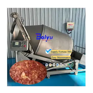 Baiyu Factory Price Automatic Commercial Hydraulic Vacuum Meat Tumbler Machine Chicken Nugget Marinate Machinery Meat Processing