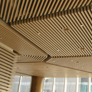 吊顶U型方形铝金属条形墙板吊顶砖 - Product Image 1