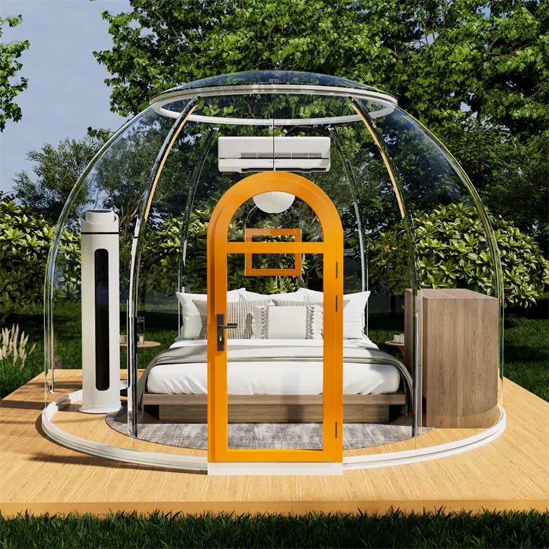 Outdoor-Gartenparty Luxus klar PC-Blatt Kuppel Iglu Stern Blase Haus