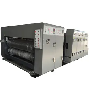 Corrugated Carton 4 Color Flexo Printing Die Cutter Machine