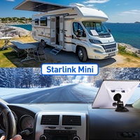Soporte de ventosa para Starlink Mini para parabrisas y salpicadero, soporte ajustable en ángulo con adaptador de montaje de fácil instalación