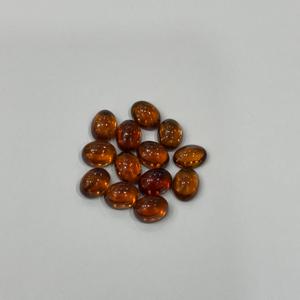Exclusivo Cabujón de Hessonita Marrón, Gema Natural Ovalada Suelta, Corte Trillón Facetado, 3mm de Altura, para Fabricación de Joyas, Venta al por Mayor, OEM - Product Image 4